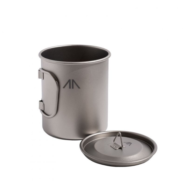 Кружка GORAA Titanium с крышкой 0.45L (Титан; 450мл)